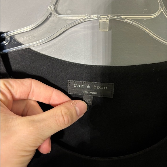 Rag & Bone Silk Lined Leather Pocket Shift Dress Size XXS - Picture 4 of 6